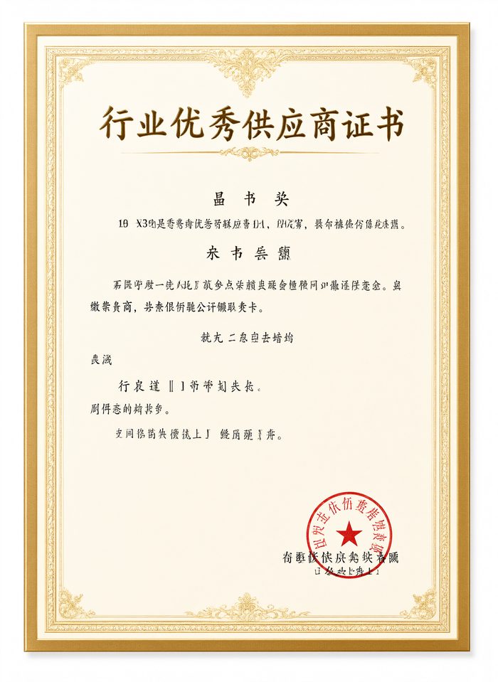 行业优秀供应商